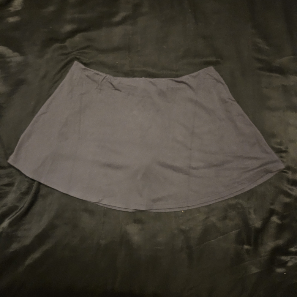 SKIMS Classic Dark Gray A-Line Skort